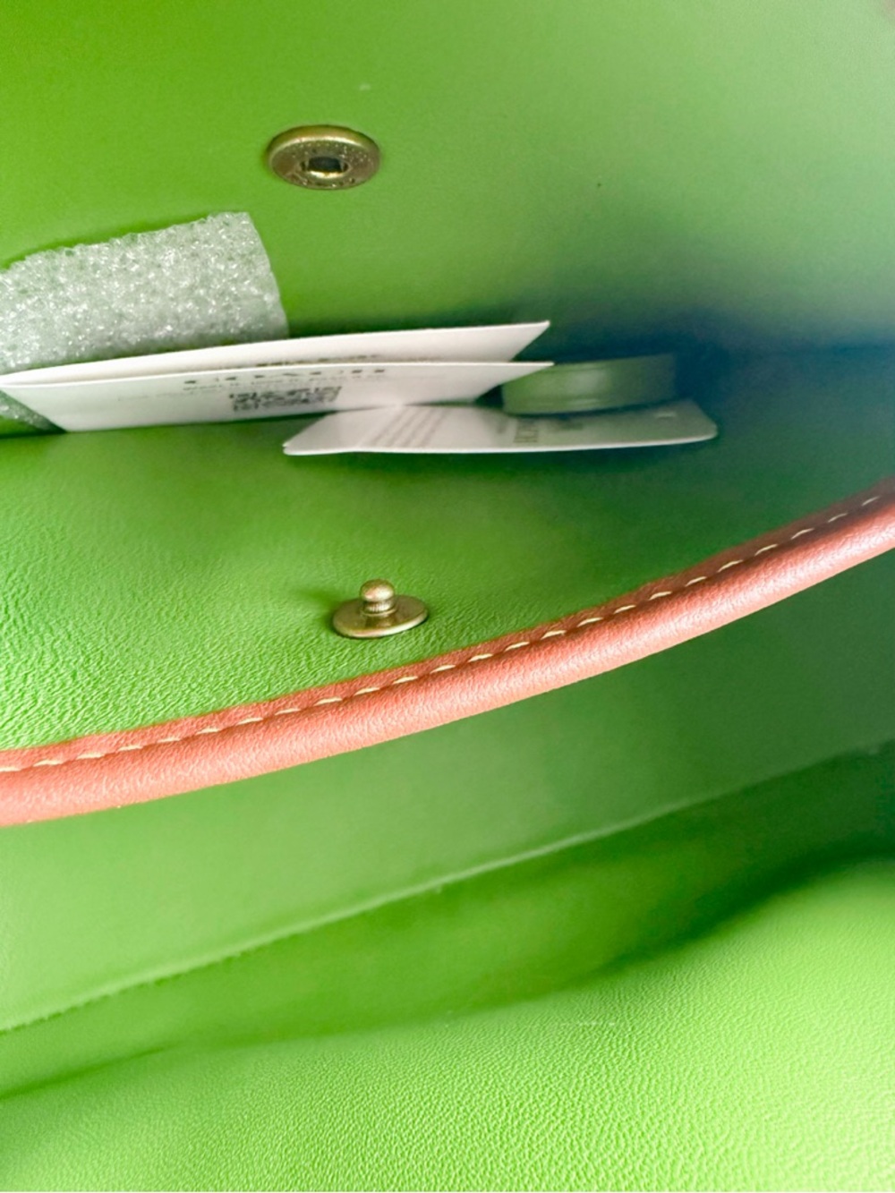 Coach Borough Bowling Bag in Dark Lime - Picture 7 of 8